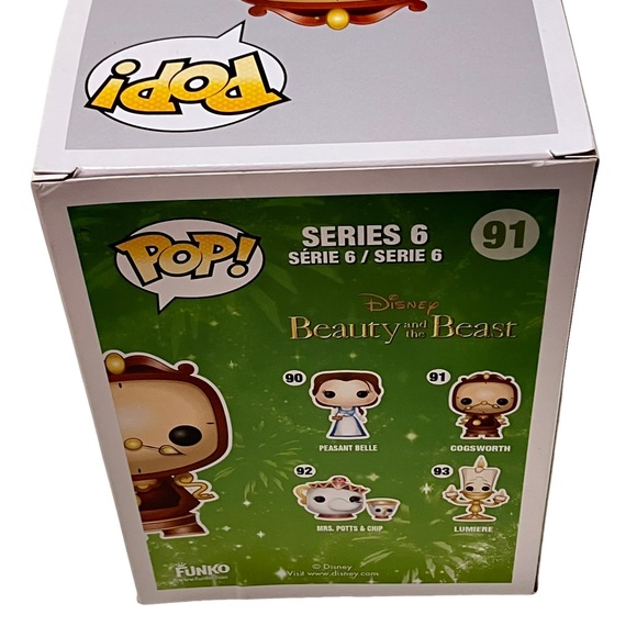 Funko Pop! Disney Cogsworth 91 Beauty & The Beast NEW - Picture 5 of 7
